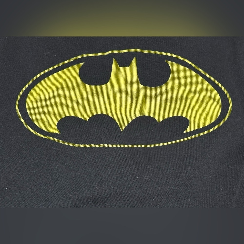 DC Batman Hoodie Black Yellow Cotton Polyester Pullover Men Size XL - Picture 5 of 11